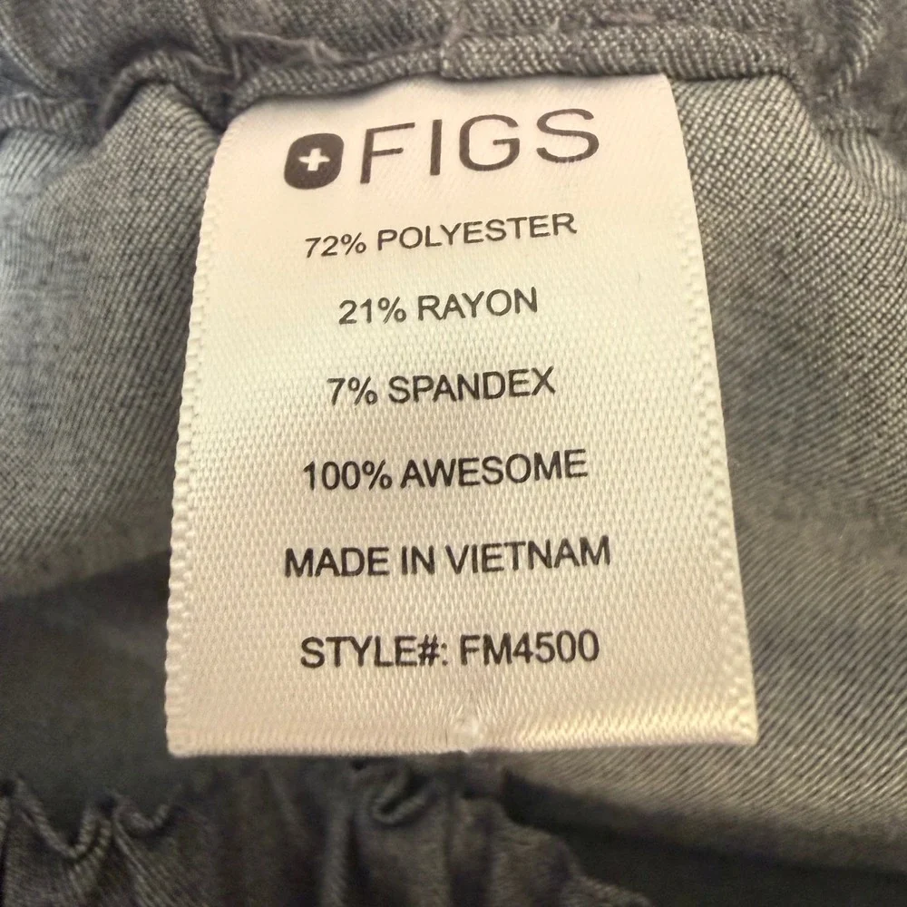 FIGS Scrub Pants Mens‎ Medium Gray Excellent FM4500 Technical Collection